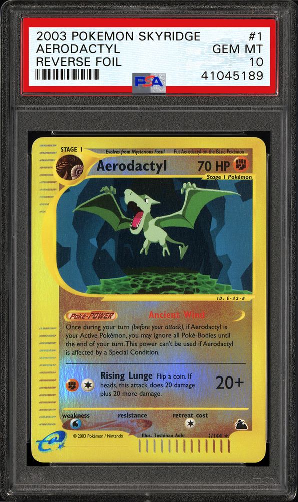  Pokemon - Aerodactyl 130/181 - Team Up - Reverse Foil - Rare -  Single Card : Toys & Games